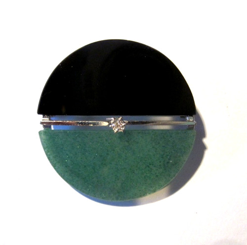 Brosche damen 333er - damen, weißgold