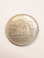 5 Mark Goethes Gartenhaus in Weimar  1982 stempelglanz