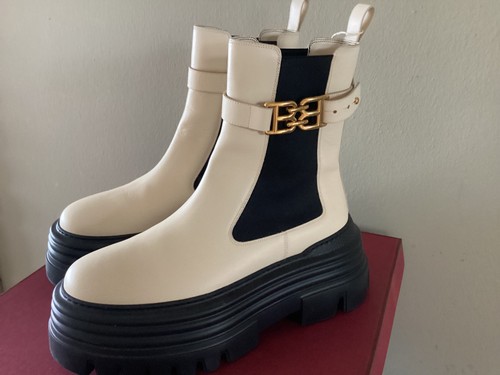 Bally chunky boots beige - gr, 39