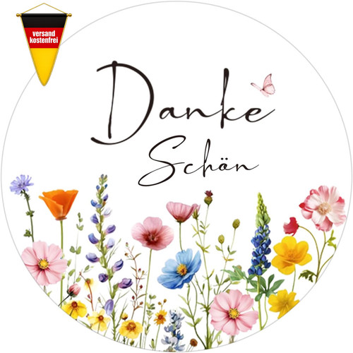 Dankeschön geschenkaufkleber - dankeschön,