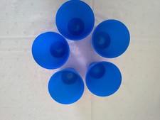 IKEA  5 Trinkbecher Kunststoff PP stabil blau 200 ml selten benutzt Kinderbecher
