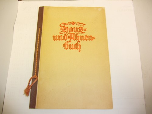 Haus und ahnenbuch - haus-, ahnenbuch,