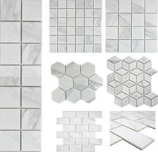 Mosaikfliesen Carrara Marmor