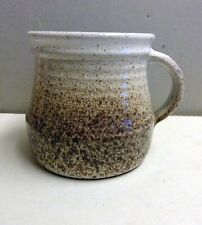 Tee Tasse Kaffeebecher Kaffee Kaffeetasse Krug Keramik  Grau / Braun 10 cm hoch