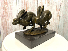 Bronze Figur Hase  signiert