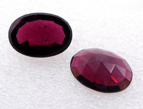 Natürlicher granat oval rose - oval,