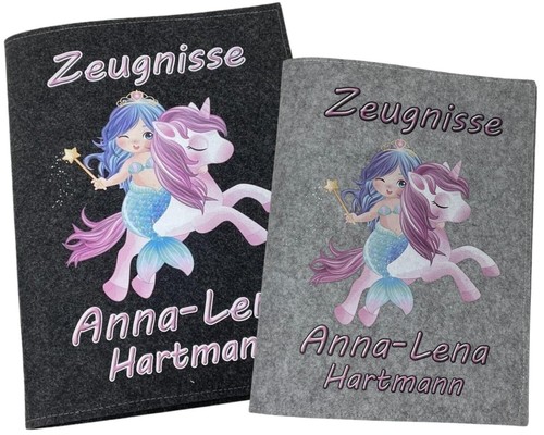 Zeugnismappe mit namen - mit, aus