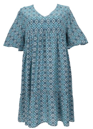 Boho kurzarm sommerkleid - boho,