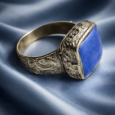 Herrenring Silberfarbend  mit