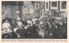 Bayreuther Festspiele Bühnenkünstler im Restaurant Eule - 1912 ~16x10cm