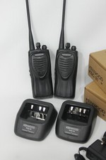 2 x Kenwood TK 3202 UHF Handfunkgerät Ladegerät PMR KSC31 Neu Akku + Ladeschale
