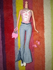 ?MATTEL BARBIE puppen kleidung corsage jeans set aus sammlung?