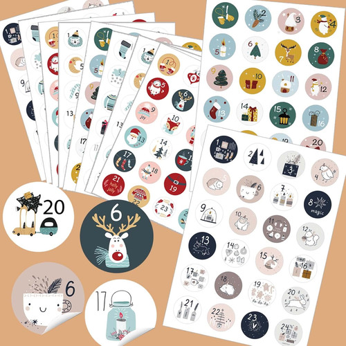 Adventskalender zahlen - adventskalender,