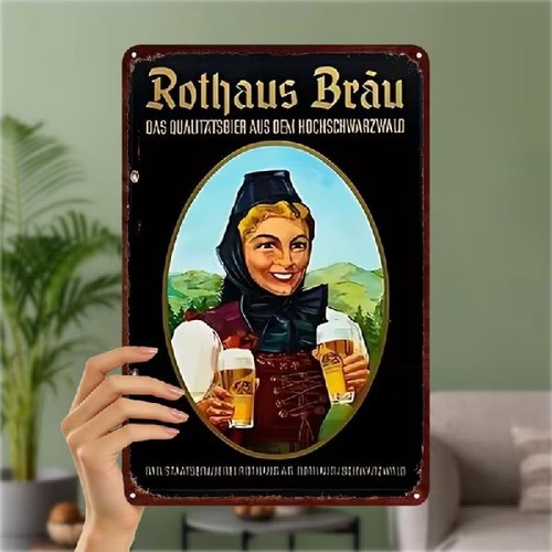Blechschild rothaus bräu - rothaus,