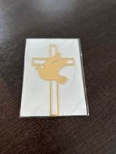 Torte Deko Kreuz Taube Konfirmation Kommunion Dekoration Aufsteller Tortenfigur