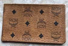 MCM Scheckhülle Schecketui Brieftasche Hülle Braun Cognac 80er Vintage