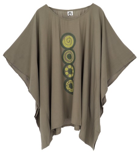 Besticktes hippie ponchokleid - besticktes,