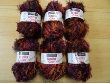 Strickgarn Wolle Strickwolle Fransengarn Effektgarn Brazilia Color Fb.115