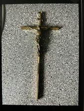 Messing Kreuz,Wandkreuz,sehr Alt,gold Kupfer Farbig,Jesus
