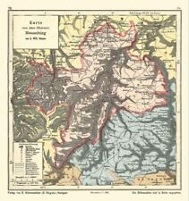 Oberamt Neuenbürg Bauser Hand-Atlas REPRINT der KARTE von 1885 