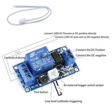 12 V 1 Kanal Verriegelungsrelais Modul mit Touch Bistabil Schalter MCU Steuerung UK