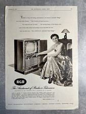 R.G.D. Radio und Fernsehen - Vintage-Werbung - Originalwerbung - 1954