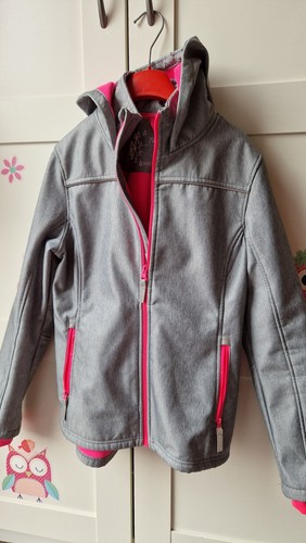Softshelljacke grau silber