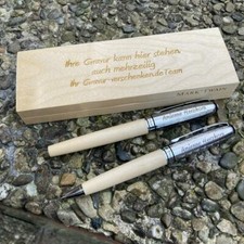 Mark Twain Schreibset aus Holz