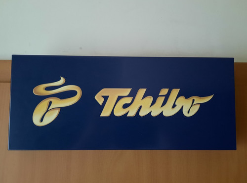 Kaffee werbeschild tchibo - kaffee,