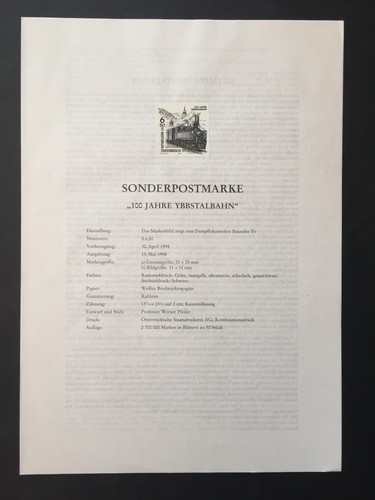 österreich schwarzdruck 1998 - Österreich,