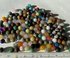 150 Halbedelsteinperlen 6mm