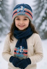 Mädchen Mütze Schal