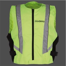 MODEKA Motorrad Roller Warnweste Basic gelb Sicherheitsweste Reißverschluss Top!