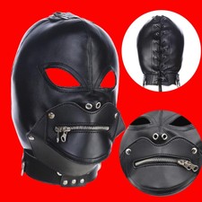 Maske Männer PU Leder Kopf
