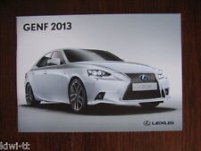 Lexus IS250 / IS300, Presseprospekt / Press-brochure, Genf 2013