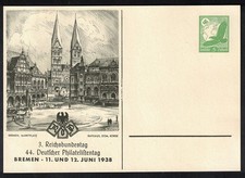 Deutsches Reich 1938 Sonder Ganzsache 3.Reichsbundestag in Bremen -2-