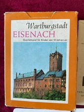 DDR Kartenspiel Quartett Wartburgstadt Eisenach 1974 vollständig mit Anleitung