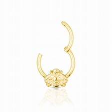 Gold Piercing Clicker Ring