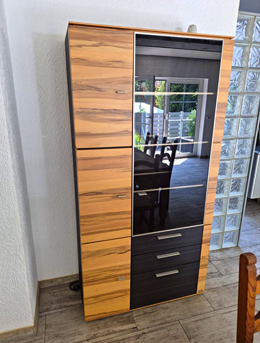 Tlg vitrine schrank set - 2-tlg., vitrine/schrank