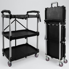 Klappbarer 3-Etagen Rollwagen