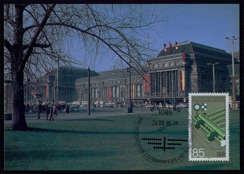 Ddr 1985 eisenbahn leipzig - ddr,