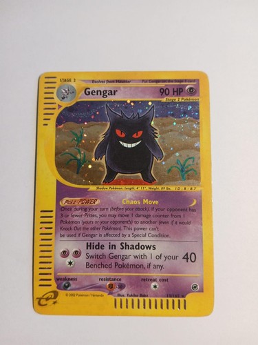 Pokemon gengar holo 165 - gengar,