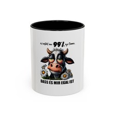 Müde Kuh mit Blumen Mug |