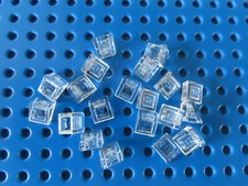 Lego 20 x Dachstein Schrägstein Ecke 54200   1x1x2/3 transparent klar