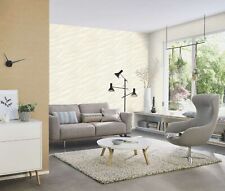 Vliestapete Rasch Struktur Muster Wellen Uni Creme Metallic 608014 (4,30€/1qm)