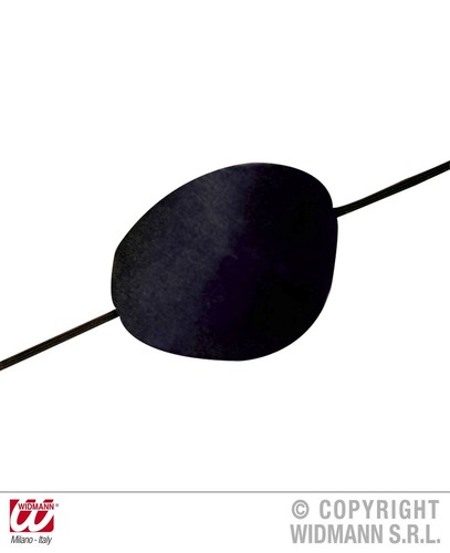 Augenklappe schwarz satin - augenklappe,