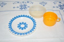 DDR Plaste Geschirr Kinderbecher/ Tassen , Kinderteller und Kompottschälchen