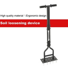 Hand Rasenlüfter Aerifizierer für Rasen Rasenbelüfter Rasenspecht Mit 15 Spikes