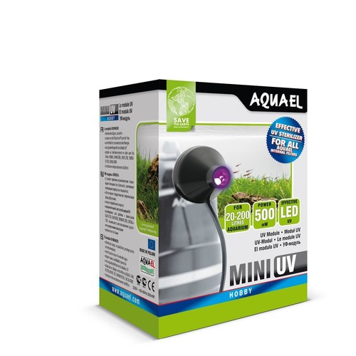 Aquael mini klärer - uv-klärer, für