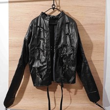 Kunstleder Zwangsjacke Fesseln Kostüm Handschuh Asylum Armbinder